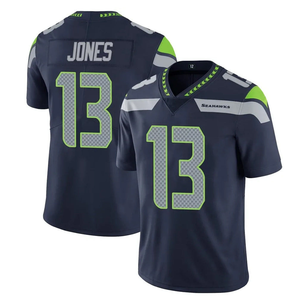 S.Seahawks #13 Ernest Jones IV Player Navy Limited Vapor Untouchable Home Game Odoa Stitched Jerseys