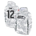 S.Seahawks #12 12th Fan Player Arctic Camo Limited Salute to Service Pullover Hoodies Game Odoa Stitched Jerseys