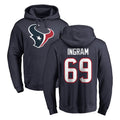 H.Texans #69 Ed Ingram Player Navy Pro Line Pullover Hoodie Limited Game Odoa Stitched Jerseys