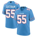 T.Titans #55 JC Latham Player Light Blue 2026 Game Home Odoa Stitched Jerseys