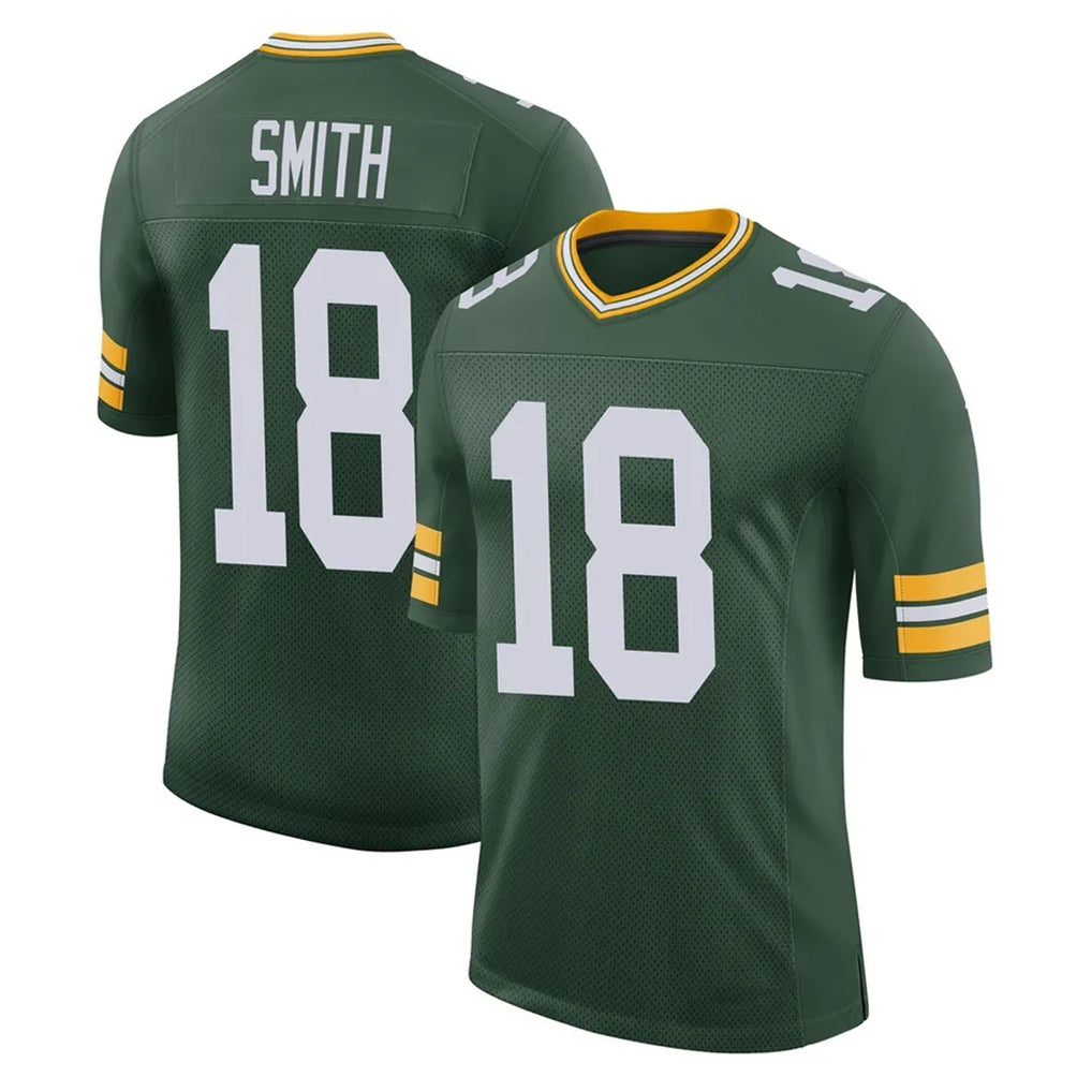 GB.Packers #18 Jonnu Smith Player Green Limited Classic Home Game Odoa Stitched Jerseys
