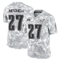 P.Eagles #27 Quinyon Mitchell Player Arctic Camo Salute to Service Limited Game Odoa Stitched Jerseys