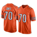 C.Bears #70 Braxton Jones Player Orange Home Game Odoa Stitched Jerseys