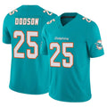 M.Dolphins #25 Tyrel Dodson Player Aqua Limited Vapor F.U.S.E. Home Game Odoa Stitched Jerseys