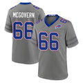 B.Bills #66 Connor McGovern Player Gray Nickel City Home Game Odoa Stitched Jerseys