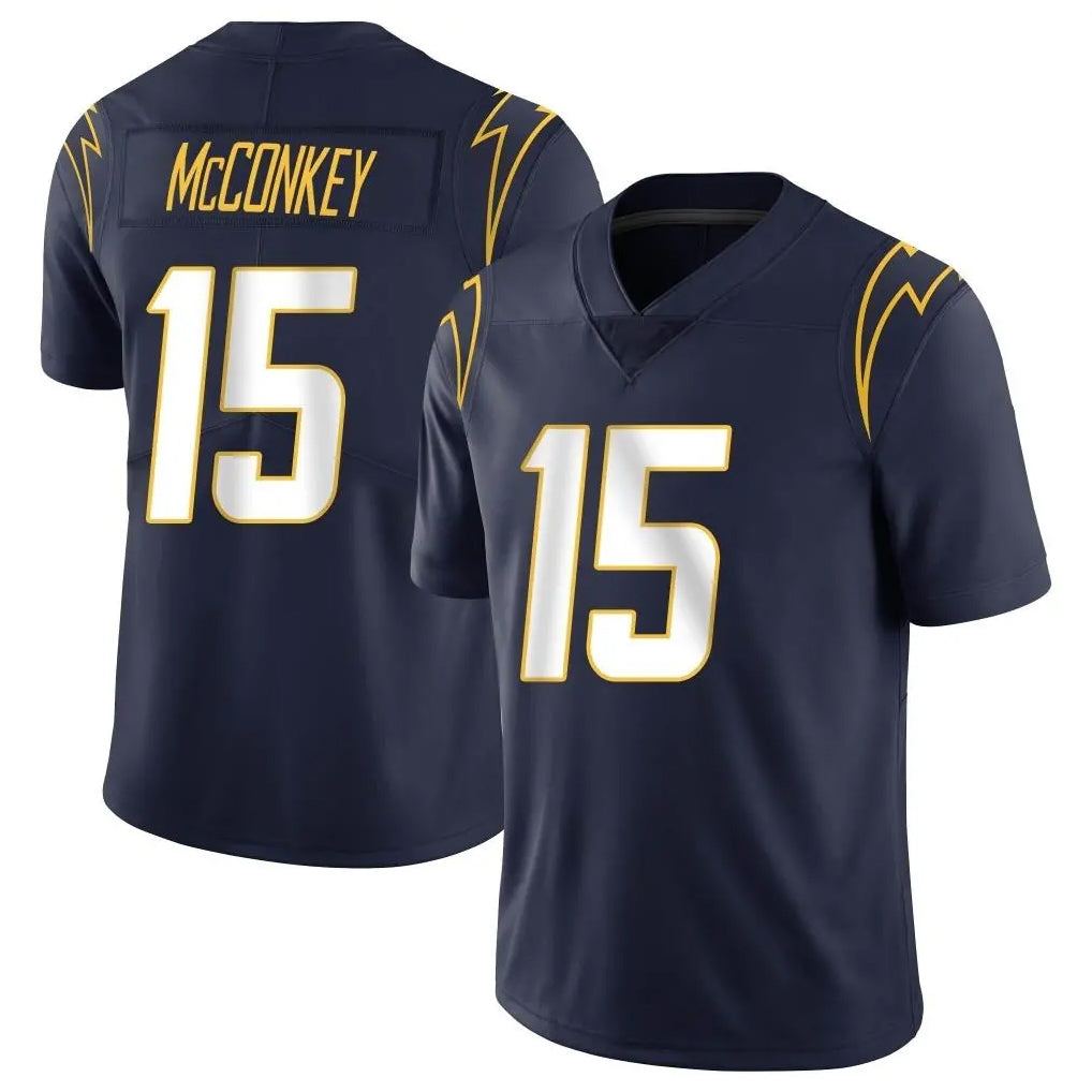 LA.Chargers #15 Ladd McConkey Player Navy Limited Vapor Untouchable Home Game Odoa Stitched Jerseys