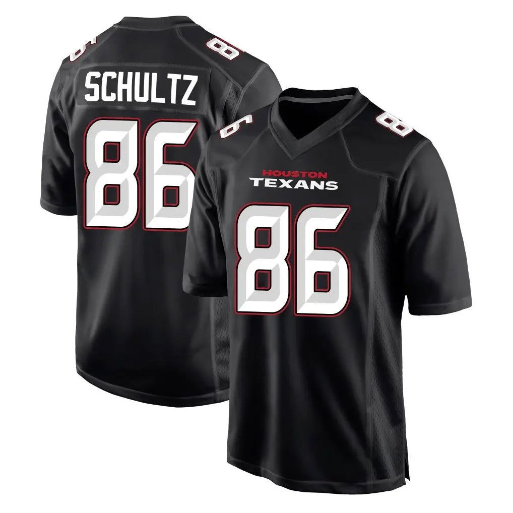 H.Texans #86 Dalton Schultz Player Carbon Black Fashion Home Game Odoa Stitched Jerseys
