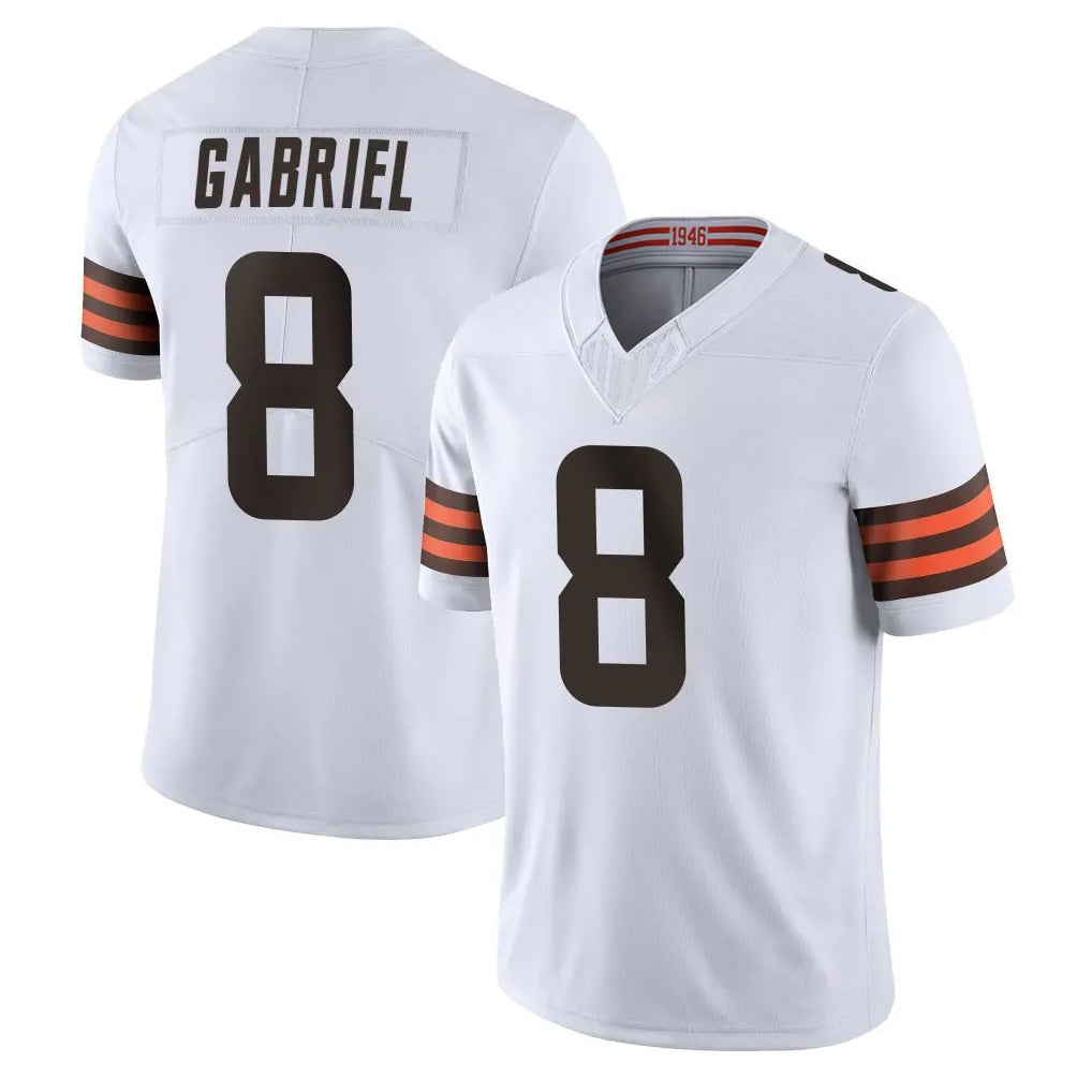 C.Browns #8 Dillon Gabriel Player White Vapor F.U.S.E. Limited Home Game Odoa Stitched Jerseys