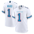 T.Titans #1 Cam Ward Player White 2026 Game Home Odoa Stitched Jerseys