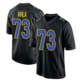 LA.Rams #73 Steve Avila Player Black Fashion Limited Home Game Odoa Stitched Jerseys