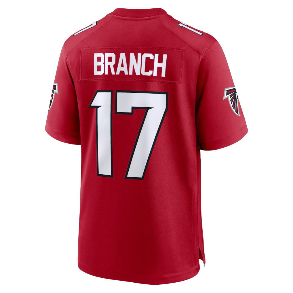 A.Falcons #17 Zachariah Branch Player Red Home Game Odoa Stitched Jerseys