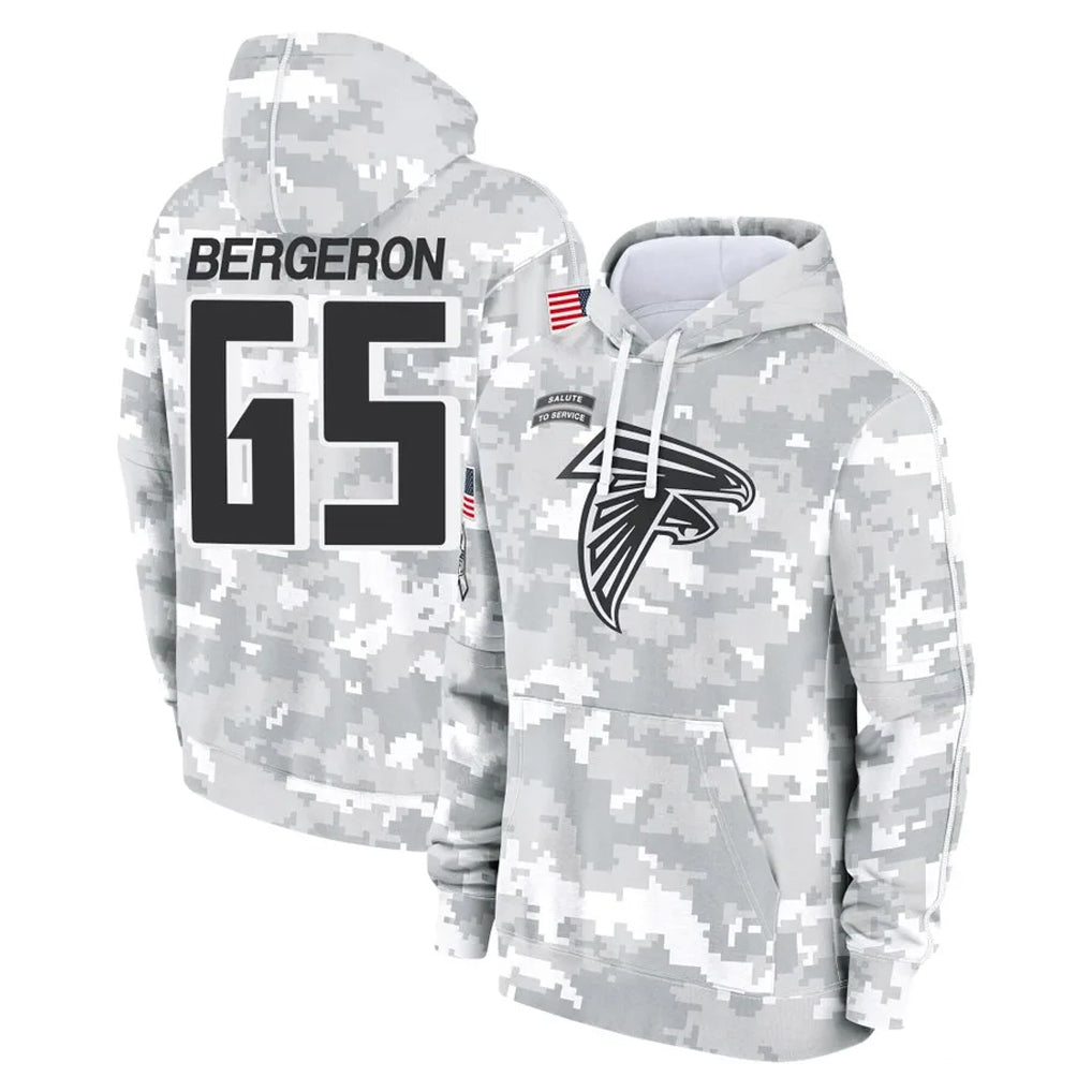 A.Falcons #65 Matthew Bergeron Player Camo Arctic Salute to Service Hoodies Limited Odoa Stitched Jerseys