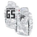 A.Falcons #65 Matthew Bergeron Player Camo Arctic Salute to Service Hoodies Limited Odoa Stitched Jerseys