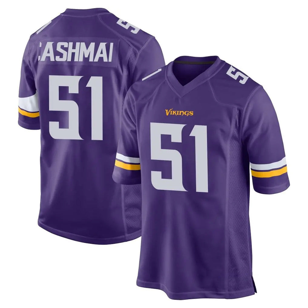 M.Vikings #51 Blake Cashman Player Purple Home Game Odoa Stitched Jerseys