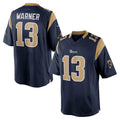 LA.Rams #13 Kurt Warner Player Navy Retired Limited Odoa Stitched Jerseys