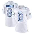 B.Bills #8 Terrel Bernard Player White Rivalries Collection Game Odoa Stitched Jerseys