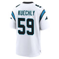 C.Panthers #59 Luke Kuechly Player White Home Game Odoa Stitched Jerseys