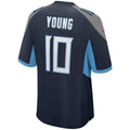 Odoa T.Titans #10 Vince Young Navy Game Retired Player Jersey