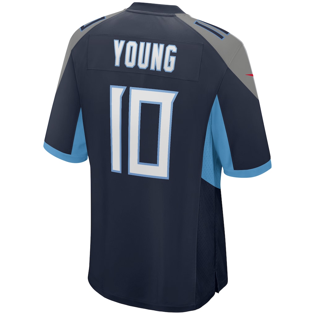 Odoa T.Titans #10 Vince Young Navy Game Retired Player Jersey