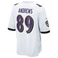 B.Ravens #89 Mark Andrews Player White Replica Game Odoa Stitched Jerseys