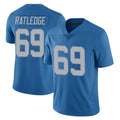 D.Lions #69 Tate Ratledge Player Blue Limited Throwback Vapor Untouchable Odoa Stitched Jerseys
