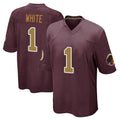 W.Commanders #1 Rachaad White Player Burgundy Alternate Home Game Odoa Stitched Jerseys
