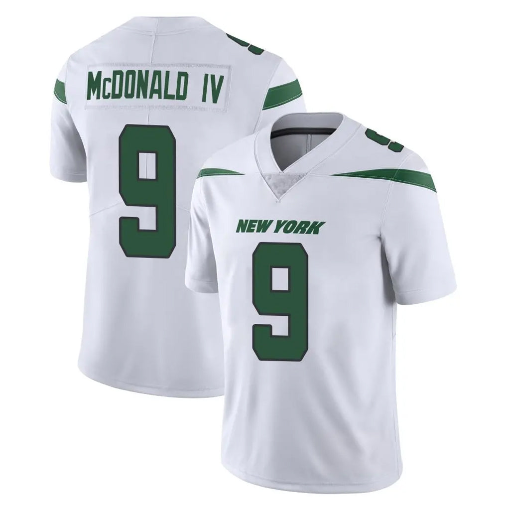 NY.Jets #9 Will McDonald IV Player White Spotlight Limited Vapor Home Game Odoa Stitched Jerseys