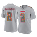 KC.Chiefs #2 Tyquan Thornton Player Gray Atmosphere Fashion Game Odoa Stitched Jerseys