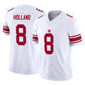 NY.Giants #8 Jevon Holland Player White Limited Vapor F.U.S.E. Home Game Odoa Stitched Jerseys