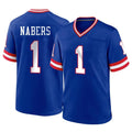 NY.Giants #1 Malik Nabers Player Royal Classic Home Game Odoa Stitched Jerseys