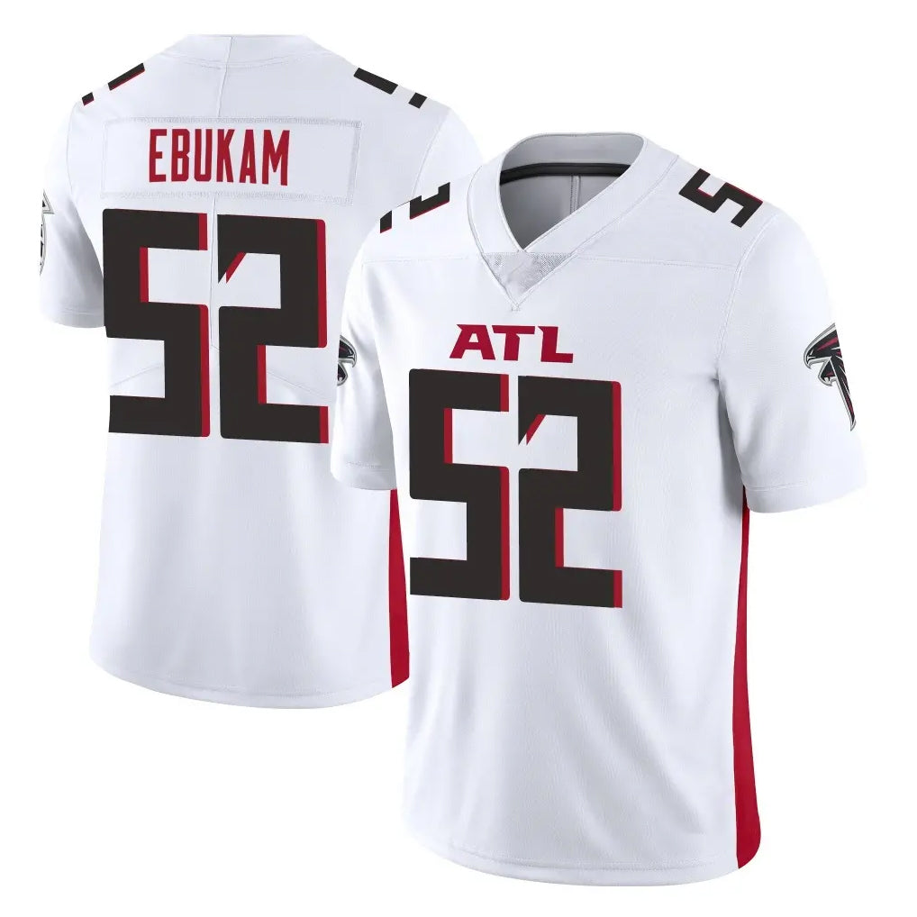 A.Falcons #52 Samson Ebukam Player White Vapor Untouchable Limited Home Game Odoa Stitched Jerseys