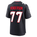 Odoa H.Texans #77 LaDarius Henderson Navy Team Game Jersey
