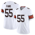 C.Browns #55 Spencer Fano Player White Vapor F.U.S.E. Limited Home Game Odoa Stitched Jerseys