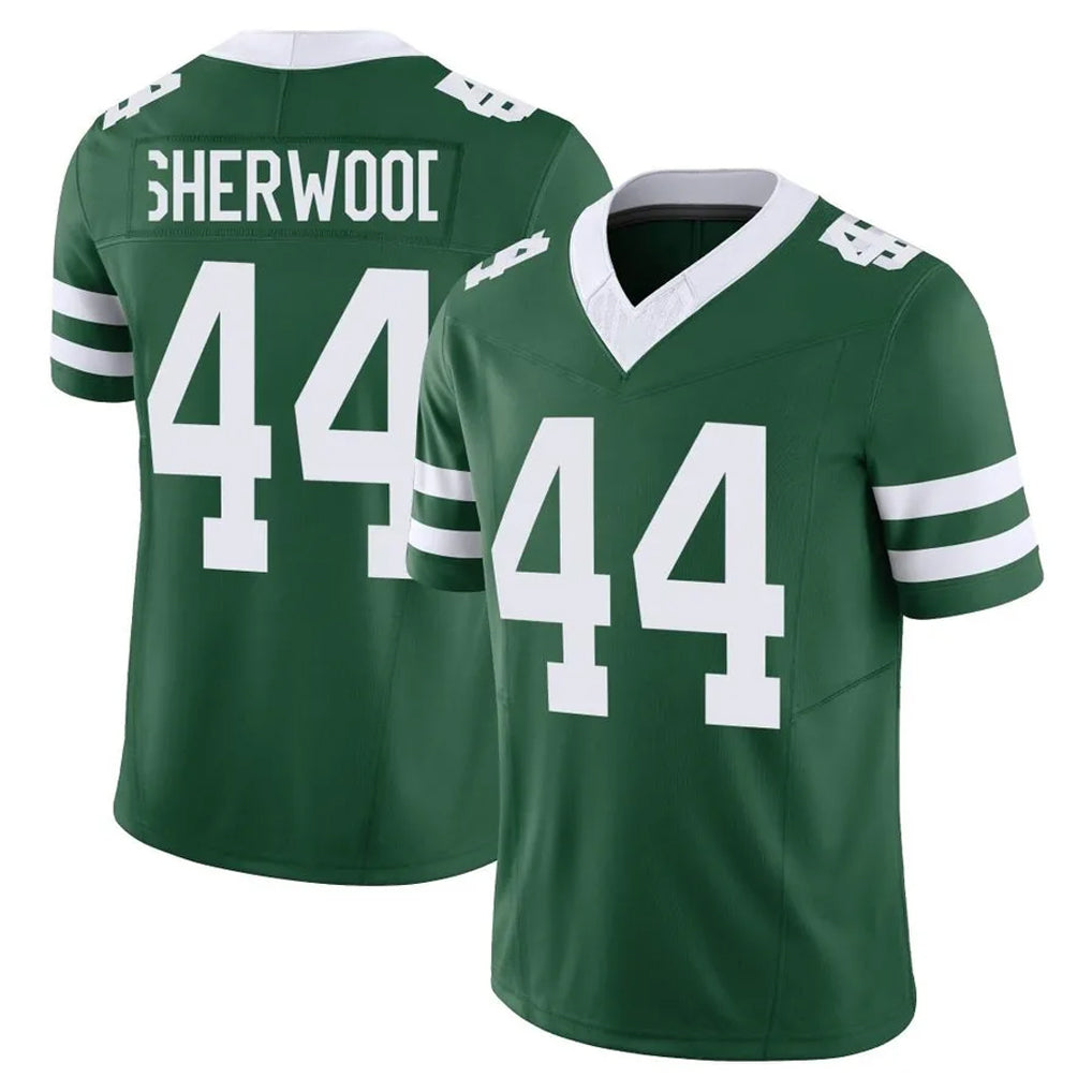 NY.Jets #44 Jamien Sherwood Player Green Legacy Limited Vapor F.U.S.E. Home Game Odoa Stitched Jerseys