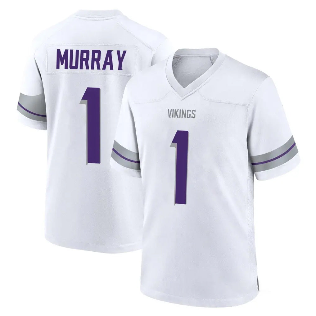 M.Vikings #1 Kyler Murray Player White Alternate Home Game Odoa Stitched Jerseys