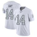 LV.Raiders #14 Matt Gay Player White Limited Color Rush Home Game Odoa Stitched Jerseys