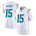 LA.Chargers #15 Ladd McConkey Player White Limited Vapor Untouchable Home Game Odoa Stitched Jerseys