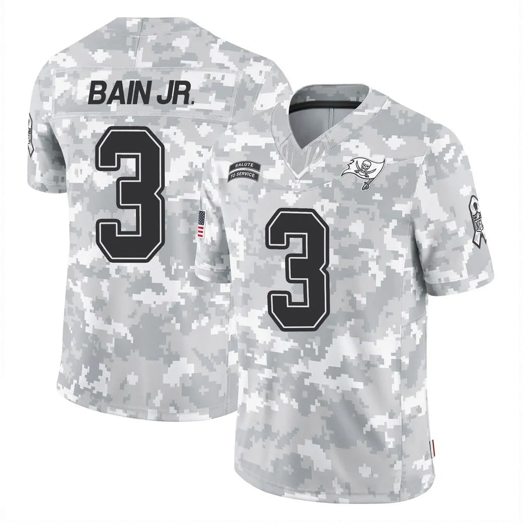 TB.Buccaneers #3 Rueben Bain Jr. Player Arctic Camo Limited Salute To Service Home Game Odoa Stitched Jerseys