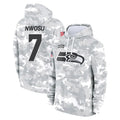S.Seahawks #7 Uchenna Nwosu Player Arctic Camo Limited Salute to Service Pullover Hoodies Game Odoa Stitched Jerseys