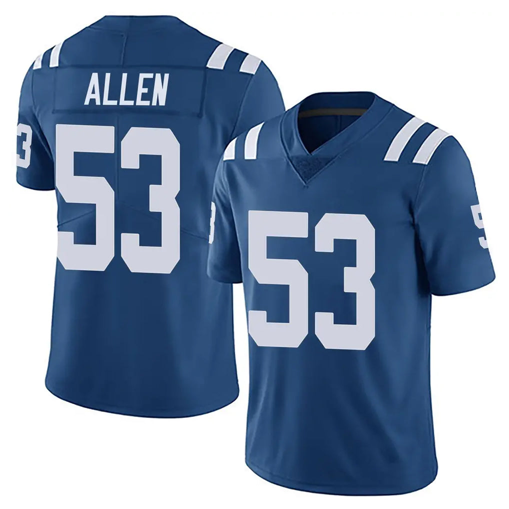 IN.Colts #53 CJ Allen Player Royal Limited Vapor Untouchable Home Game Odoa Stitched Jerseys