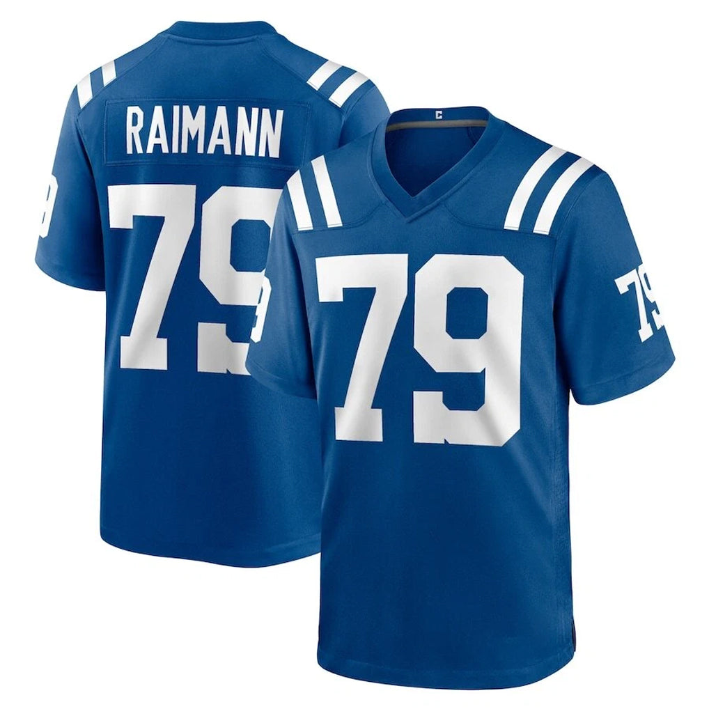 IN.Colts #79 Bernhard Raimann Player Royal Home Game Odoa Stitched Jerseys