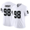 LV.Raiders #98 Maxx Crosby Player White Limited Vapor F.U.S.E. Home Game Odoa Stitched Jerseys