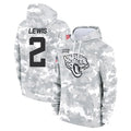 J.Jaguars #2 Jourdan Lewis Player Arctic Camo Salute to Service Hoodies Limited Game Odoa Stitched Jerseys