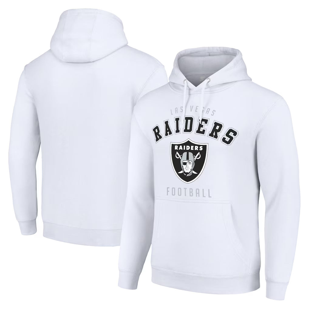 LV.Raiders ## Raiders Blank Player White LOGO Pullover Hoodies Home Game Odoa Stitched Jerseys
