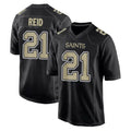 NO.Saints #21 Justin Reid Player Black Carbon Fashion Home Game Odoa Stitched Jerseys