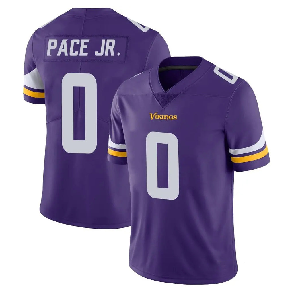 M.Vikings #0 Ivan Pace Jr. Player Purple Limited Vapor Untouchable Home Game Odoa Stitched Jerseys