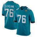 J.Jaguars #76 Ezra Cleveland Player Teal Home Game Odoa Stitched Jerseys