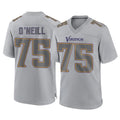 M.Vikings #75 Brian O'Neill Player Gray Atmosphere Fashion Home Game Odoa Stitched Jerseys