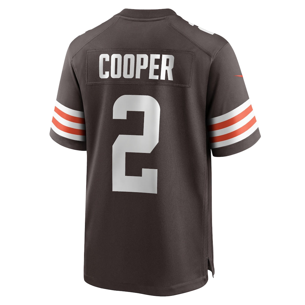 Odoa C.Browns #2 Amari Cooper Brown Player Game Jersey