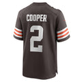 Odoa C.Browns #2 Amari Cooper Brown Player Game Jersey